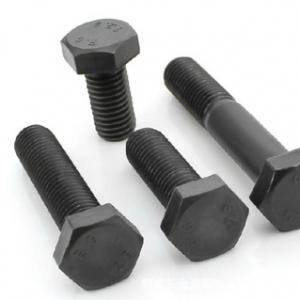 din933/din931Black high strength hex bolts